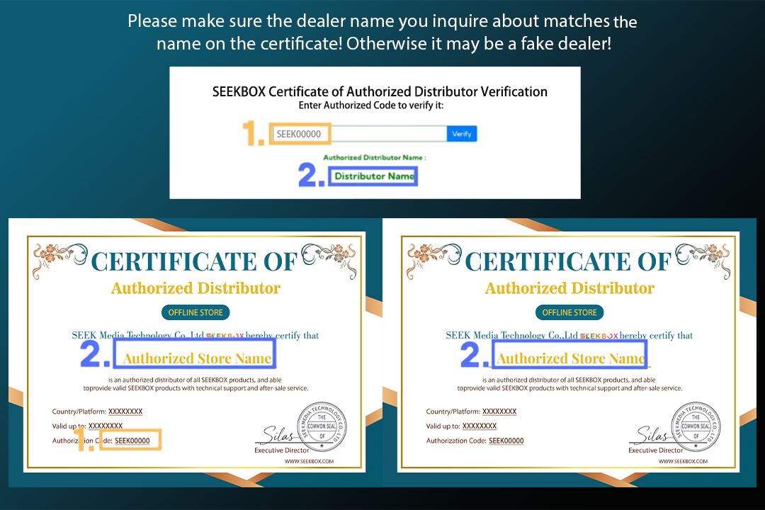 How to verify authorized distributor certificate